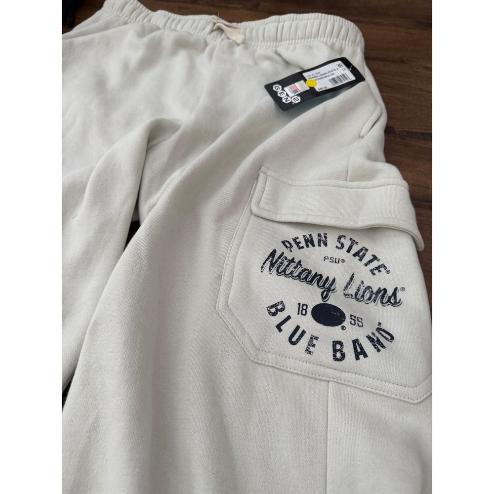 Gen2 Penn State Nittany Lions Blue Band Cargo Sweatpants Oatmeal Cream XL 18/20